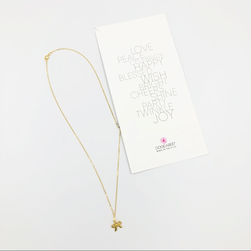 NWOT Gold Bow Pendant - Picture 5 of 8